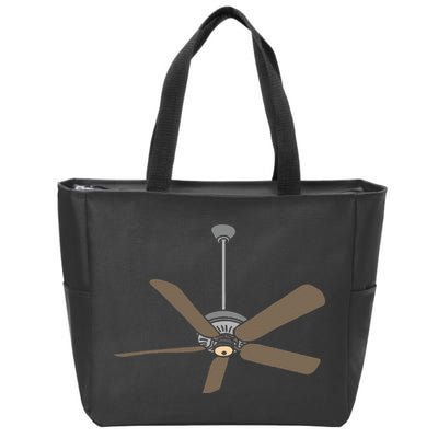 Ceiling Fan Lazy DIY Halloween Costume Funny Easy Zip Tote Bag