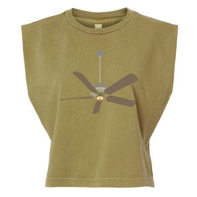 Ceiling Fan Lazy DIY Halloween Costume Funny Easy Garment-Dyed Women's Muscle Tee