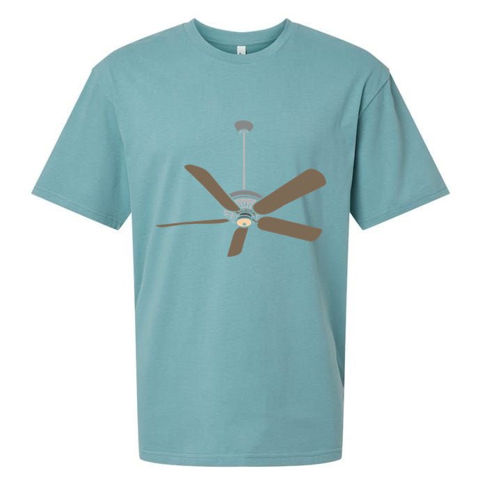 Ceiling Fan Lazy DIY Halloween Costume Funny Easy Sueded Cloud Jersey T-Shirt