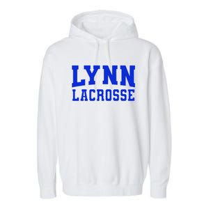 College Fever Lynn University Lacrosse Garment-Dyed Fleece Hoodie