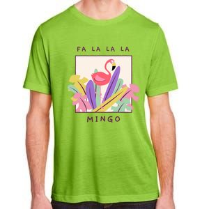 Cute Fa La La Mingo Christmas Falala Snow Flamingo Funny Great Gift Adult ChromaSoft Performance T-Shirt