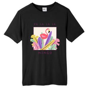 Cute Fa La La Mingo Christmas Falala Snow Flamingo Funny Great Gift Tall Fusion ChromaSoft Performance T-Shirt