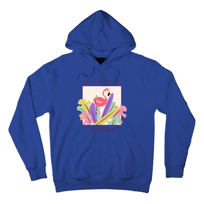 Cute Fa La La Mingo Christmas Falala Snow Flamingo Funny Great Gift Hoodie