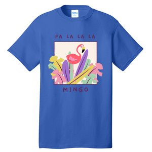 Cute Fa La La Mingo Christmas Falala Snow Flamingo Funny Great Gift Tall T-Shirt