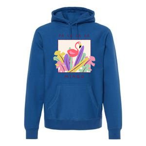 Cute Fa La La Mingo Christmas Falala Snow Flamingo Funny Great Gift Premium Hoodie