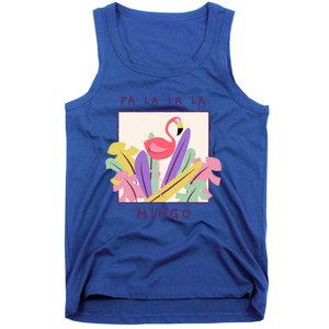 Cute Fa La La Mingo Christmas Falala Snow Flamingo Funny Great Gift Tank Top