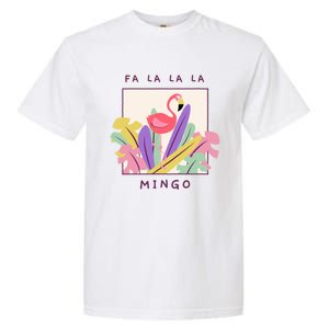 Cute Fa La La Mingo Christmas Falala Snow Flamingo Funny Great Gift Garment-Dyed Heavyweight T-Shirt