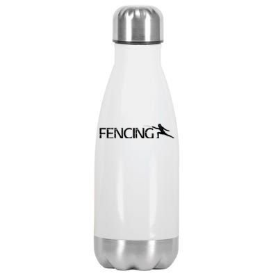 Cute Fencing Logo Stainless Steel Insulated Water Bottle