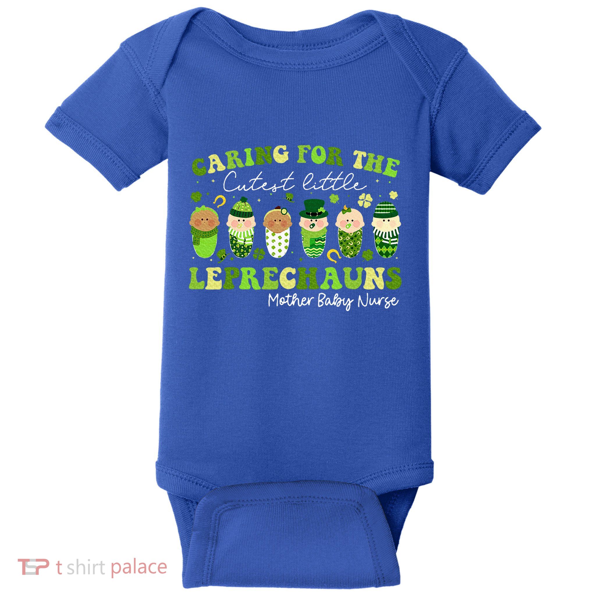 Care For Little Leprechauns Mother Baby Nurse St Patricks Baby Bodysuit