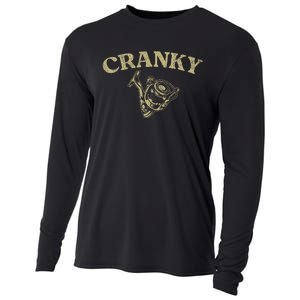 Crankbait Fishing Lure Funny Cranky Fishing Cooling Performance Long Sleeve Crew