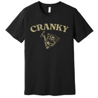 Crankbait Fishing Lure Funny Cranky Fishing Premium T-Shirt