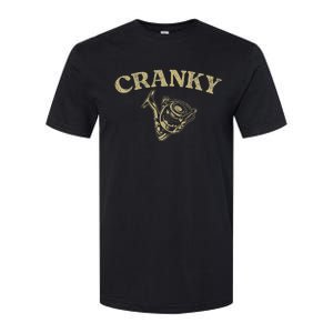 Crankbait Fishing Lure Funny Cranky Fishing Softstyle CVC T-Shirt