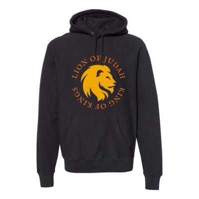 Christian Faith Lion Of Judah Gift Premium Hoodie