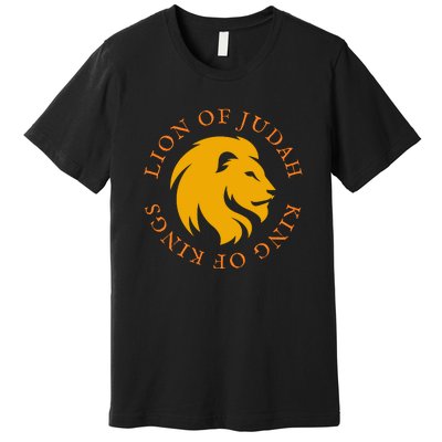 Christian Faith Lion Of Judah Gift Premium T-Shirt