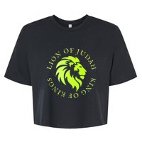 Christian Faith Lion Of Judah Gift Bella+Canvas Jersey Crop Tee