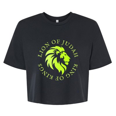 Christian Faith Lion Of Judah Gift Bella+Canvas Jersey Crop Tee