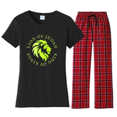 Christian Faith Lion Of Judah Gift Women's Flannel Pajama Set