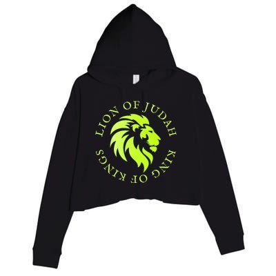 Christian Faith Lion Of Judah Gift Crop Fleece Hoodie