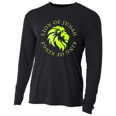 Christian Faith Lion Of Judah Gift Cooling Performance Long Sleeve Crew