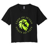 Christian Faith Lion Of Judah Gift Women's Crop Top Tee