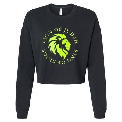 Christian Faith Lion Of Judah Gift Cropped Pullover Crew