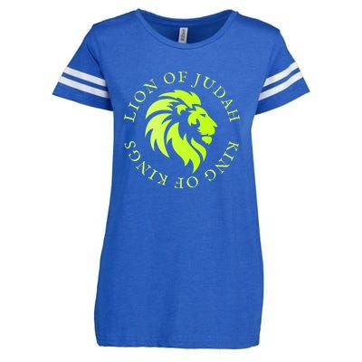 Christian Faith Lion Of Judah Gift Enza Ladies Jersey Football T-Shirt