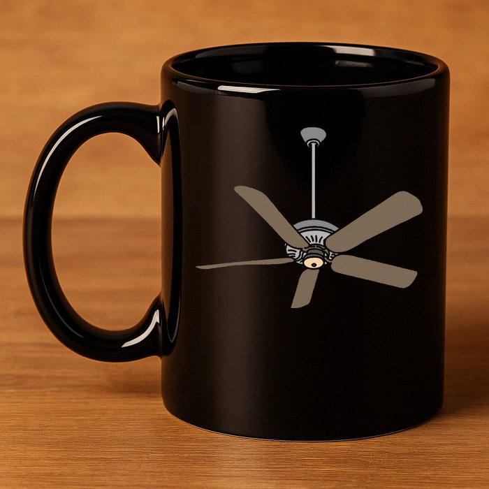 Ceiling Fan Lazy DIY Halloween Costume Funny Easy 11oz C Handle Ceramic Mug