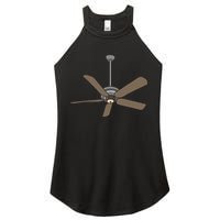 Ceiling Fan Lazy DIY Halloween Costume Funny Easy Women's Perfect Tri Rocker Tank