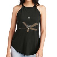 Ceiling Fan Lazy DIY Halloween Costume Funny Easy Women's Perfect Tri Rocker Tank