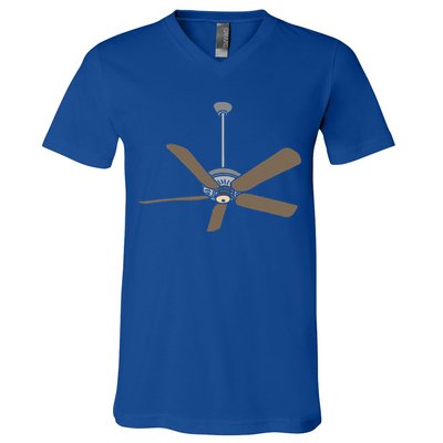 Ceiling Fan Lazy DIY Halloween Costume Funny Easy V-Neck T-Shirt