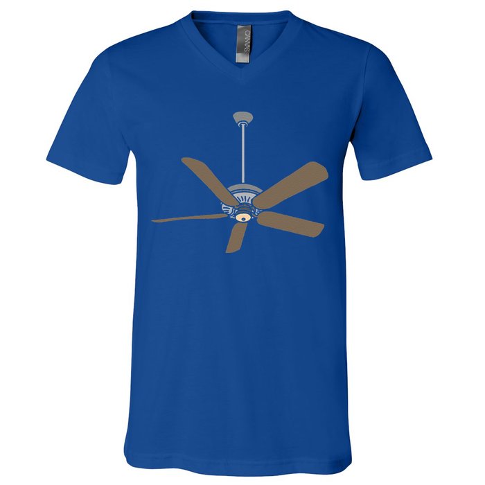 Ceiling Fan Lazy DIY Halloween Costume Funny Easy V-Neck T-Shirt