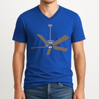 Ceiling Fan Lazy DIY Halloween Costume Funny Easy V-Neck T-Shirt