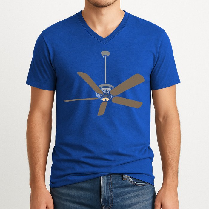 Ceiling Fan Lazy DIY Halloween Costume Funny Easy V-Neck T-Shirt
