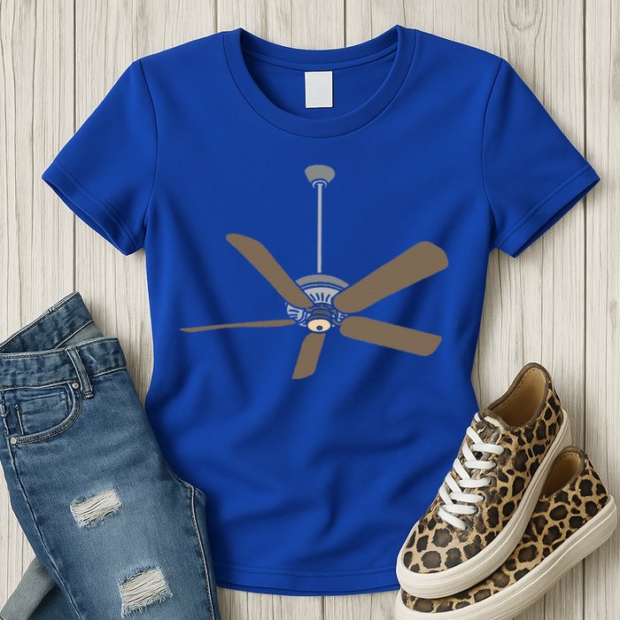 Ceiling Fan Lazy DIY Halloween Costume Funny Easy Womens T-Shirt
