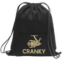 Crankbait Fishing Lure Cranky Funny Gift Ideas For Fishing Sweatshirt Cinch Pack Bag