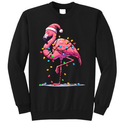 Christmas Flamingo Lover Santa Xmas Sweatshirt