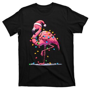 Christmas Flamingo Lover Santa Xmas T-Shirt