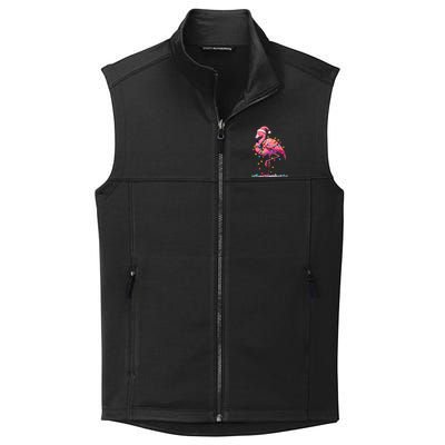 Christmas Flamingo Lover Santa Xmas Collective Smooth Fleece Vest