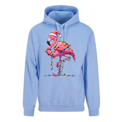 Christmas Flamingo Lover Santa Xmas Unisex Surf Hoodie