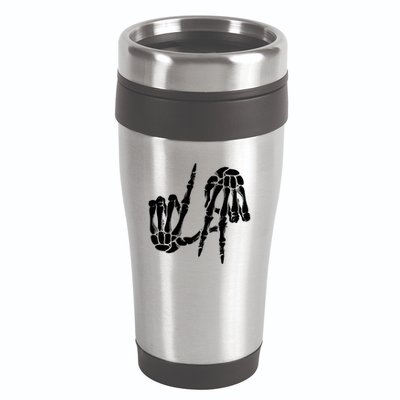 Cute Freaky Los Angeles Hand Sign Skeleton La Gift Cute Gift 16oz Travel Tumbler