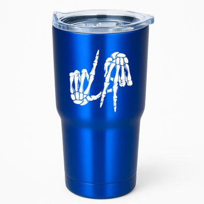 Cute Freaky Los Angeles Hand Sign Skeleton La Gift Cute Gift Tumbler