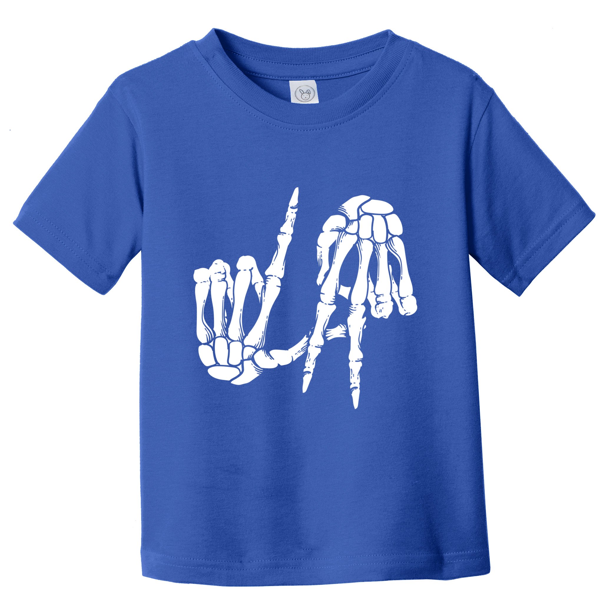 Cute Freaky Los Angeles Hand Sign Skeleton La Gift Cute Gift Toddler T-Shirt