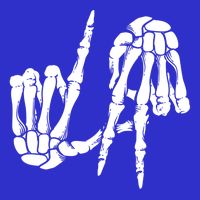 Cute Freaky Los Angeles Hand Sign Skeleton La Gift Cute Gift Zip Tote Bag
