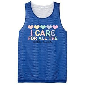 Care For Little Hearts End Of The Year Kindergarten Teacher Gift Mesh Reversible Basketball Jersey Tank