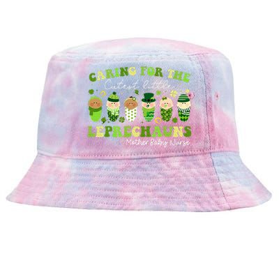 Care For Little Leprechauns Mother Baby Nurse St Patricks Tie-Dyed Bucket Hat