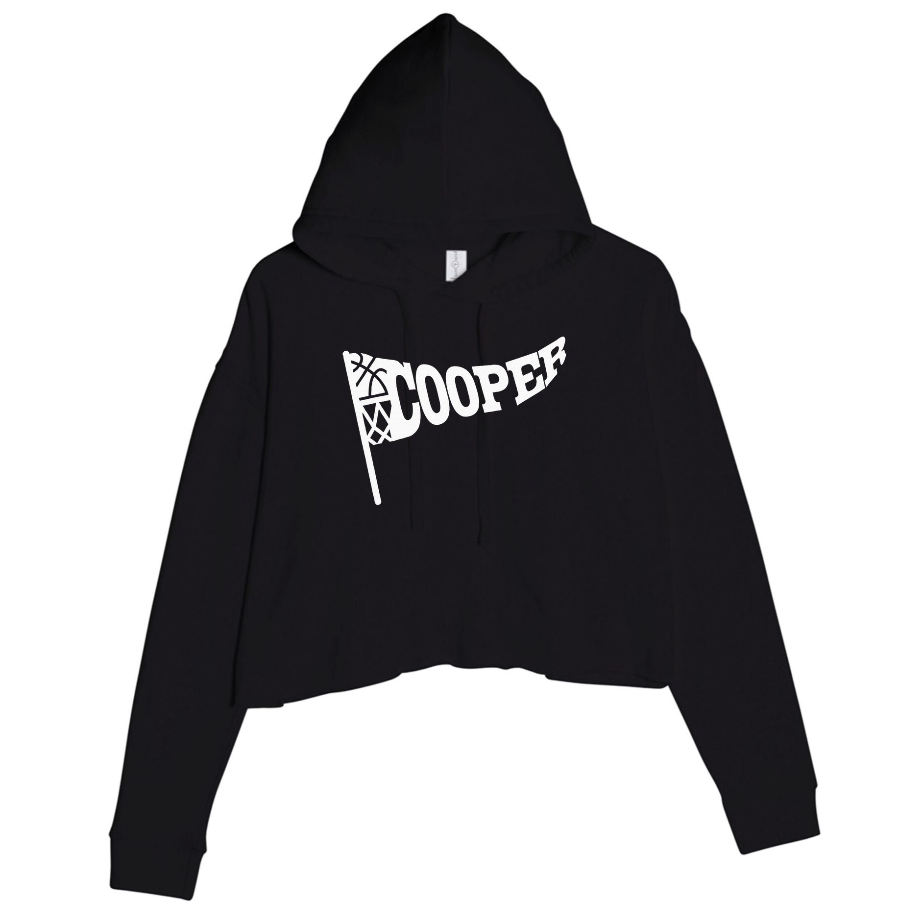 Cooper Flag Lover Crop Fleece Hoodie
