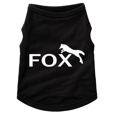Cute Fox Logo Doggie Tank