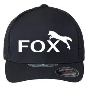 Cute Fox Logo Flexfit Unipanel Trucker Cap