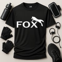 Cute Fox Logo Cooling Performance Crew T-Shirt
