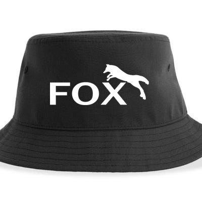Cute Fox Logo Sustainable Bucket Hat